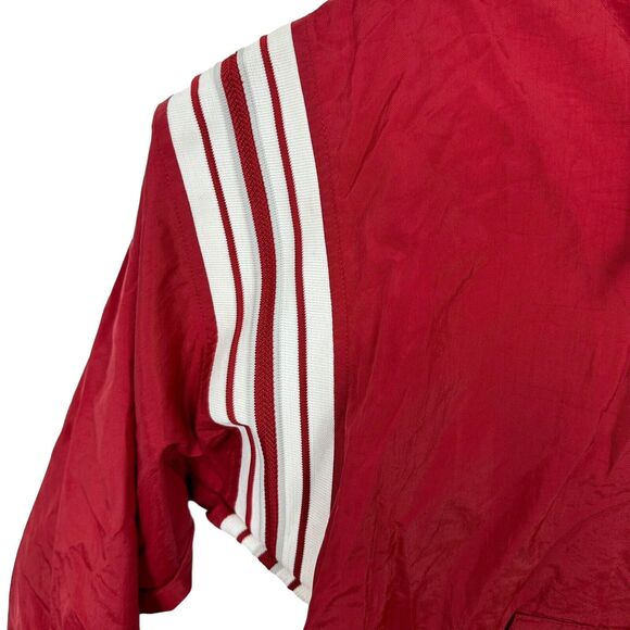 Champion Arkansas Razorbacks Windbreaker Jacket Anorak Vintage 90s Mens Sz S Red - Picture 5 of 9